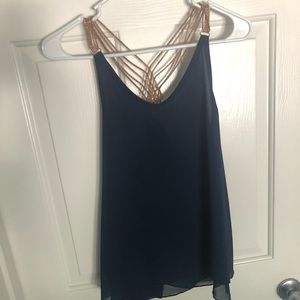 Blue fancy top